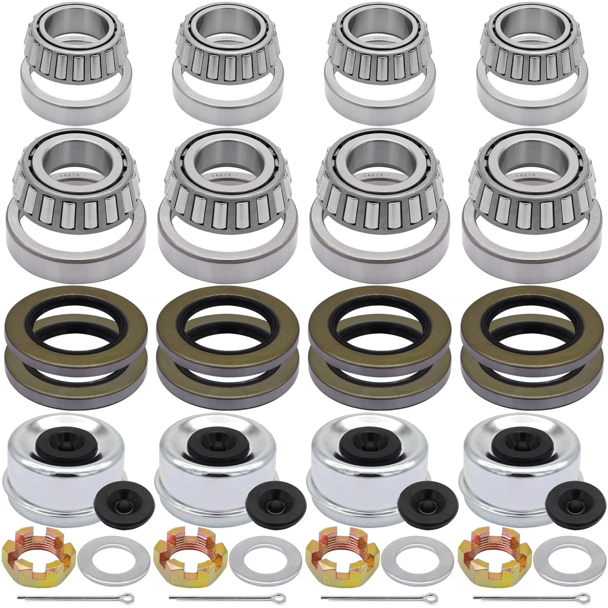 Ruikarhop front packaging showing complete 4-set hub bearing kit for easy purchase