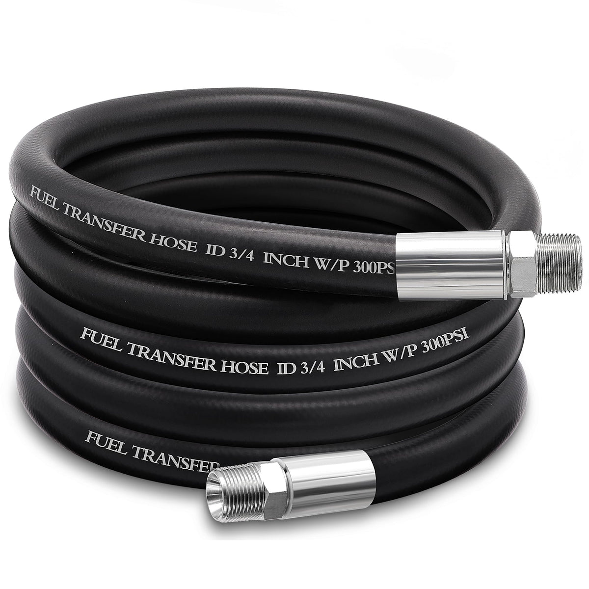 Ruikarhop front view assembled hose showing full 10ft length and fittings for quick identification and use