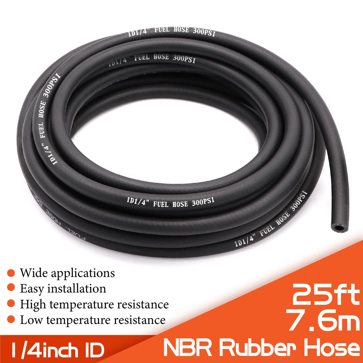 Ruikarhop hose end detail showing clean cut and easy push-lock connection
