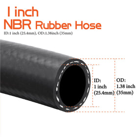 Ruikarhop hose connected to a farm fuel tank illustrating on-site use