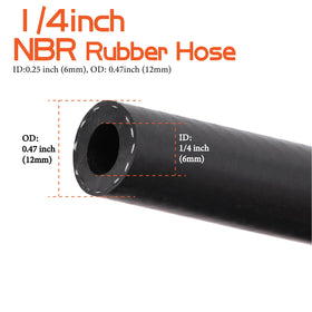 Ruikarhop fuel hose installed on a small engine demonstrating reliable fitment