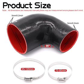 Ruikarhop elbow beside a ruler for clear size comparison and installation planning benefit