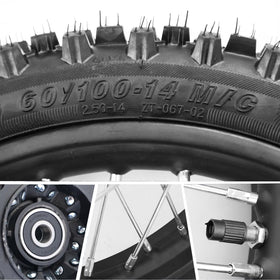 RUIQIMOTO two 190mm brake discs side-by-side for consistent stopping power