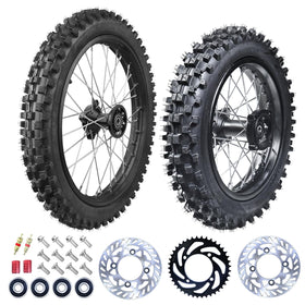 RUIQIMOTO front rim and tire packaged, ready to install benefits quick swap
