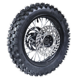 RUIQIMOTO wheel installed on pit bike demonstrating direct-fit upgrade