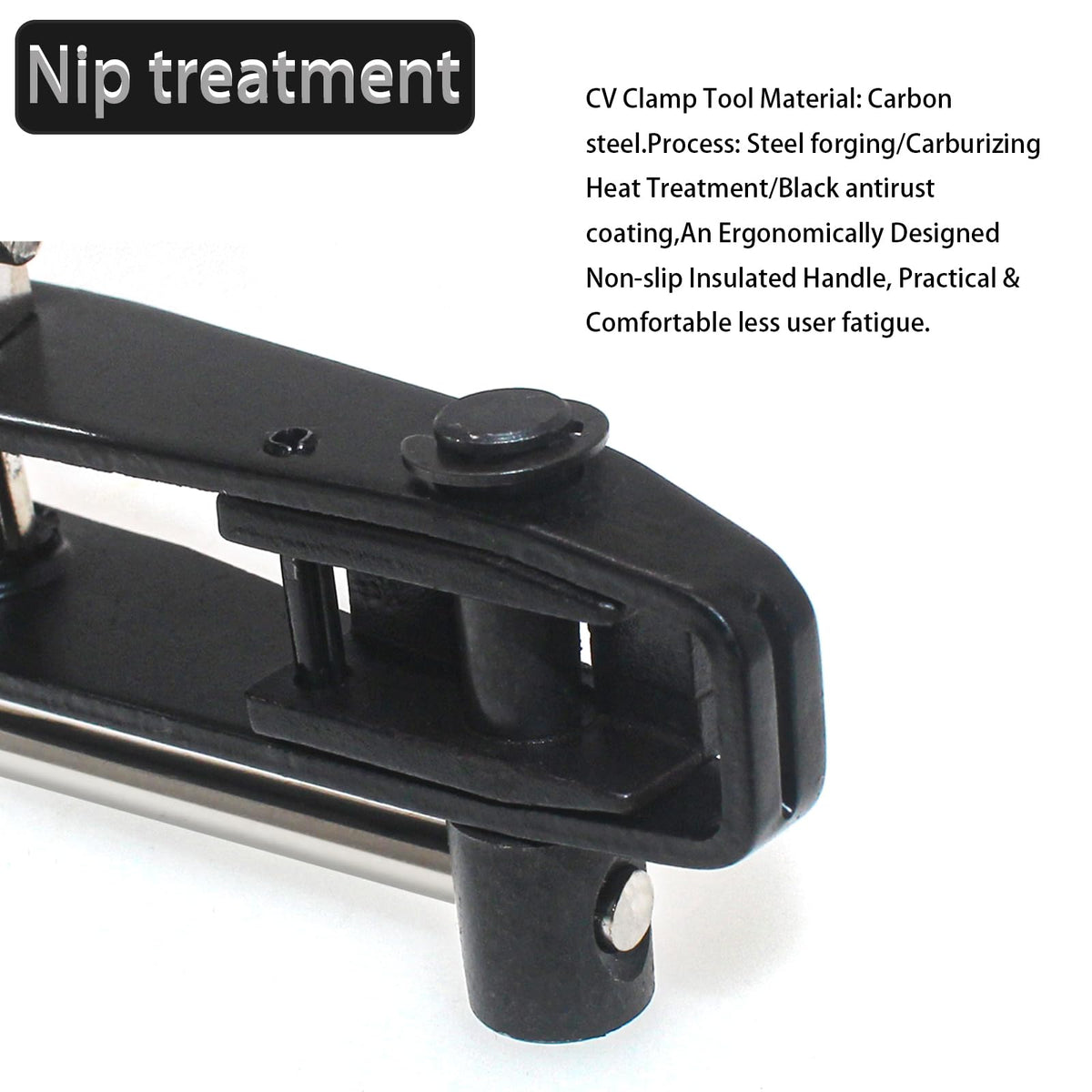 RUITONDA installed CV clamp on axle boot illustrating secure, low-profile seal