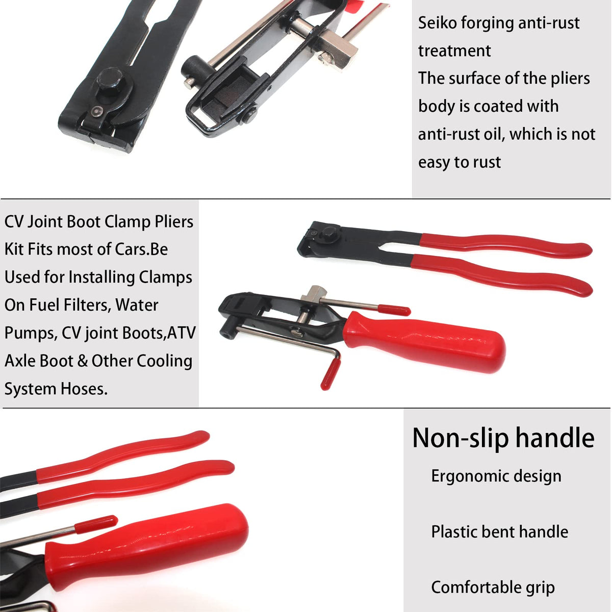 RUITONDA tool set in use on a CV boot enabling quick field replacement