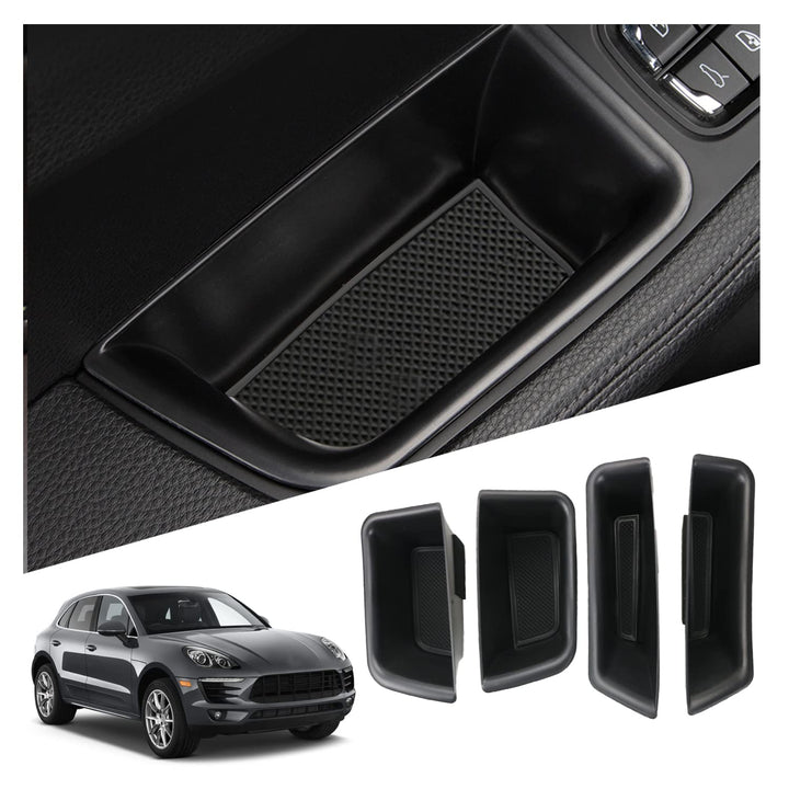 Ruiya front view of door tray showing shape and fit for Porsche Macan