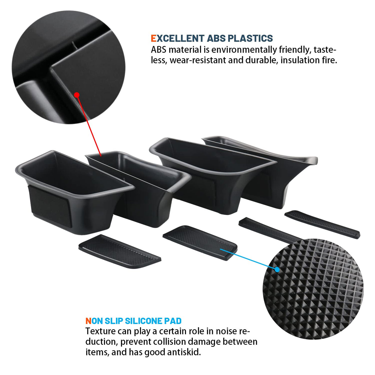 Ruiya installed in driver door pocket illustrating tidy storage