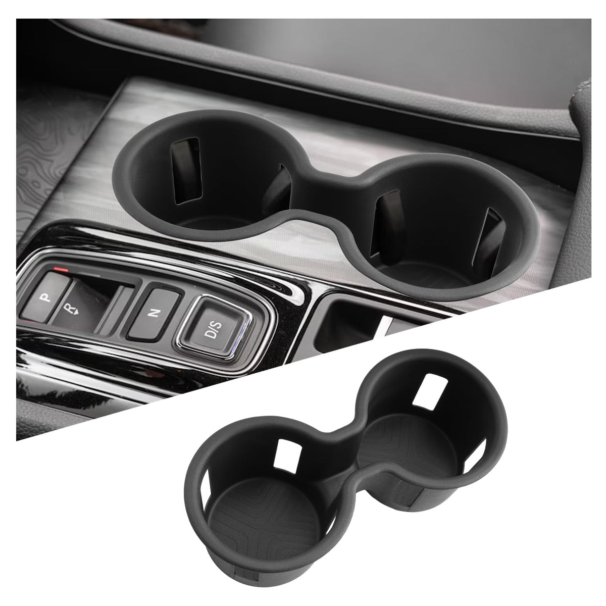 Ruiya front view of center console insert showing neat fit and extra storage