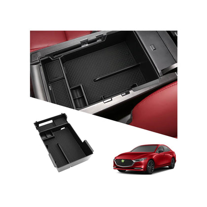 Ruiya front view console organizer showing tidy storage and fast access