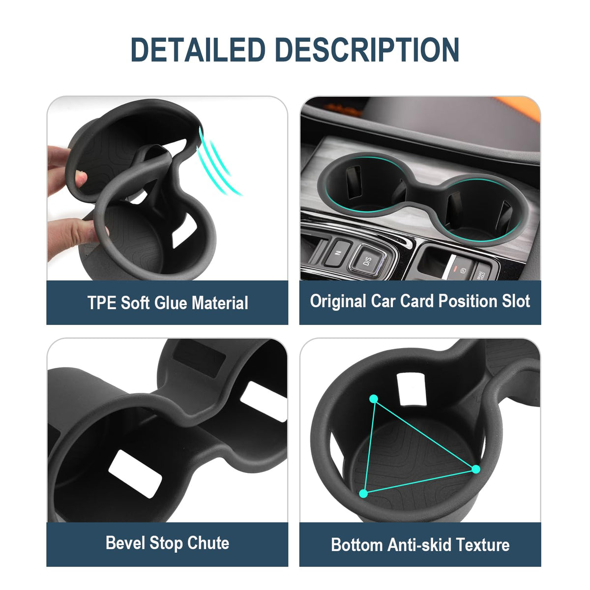 Ruiya side profile installed in 2026 Honda Passport console for perfect fit