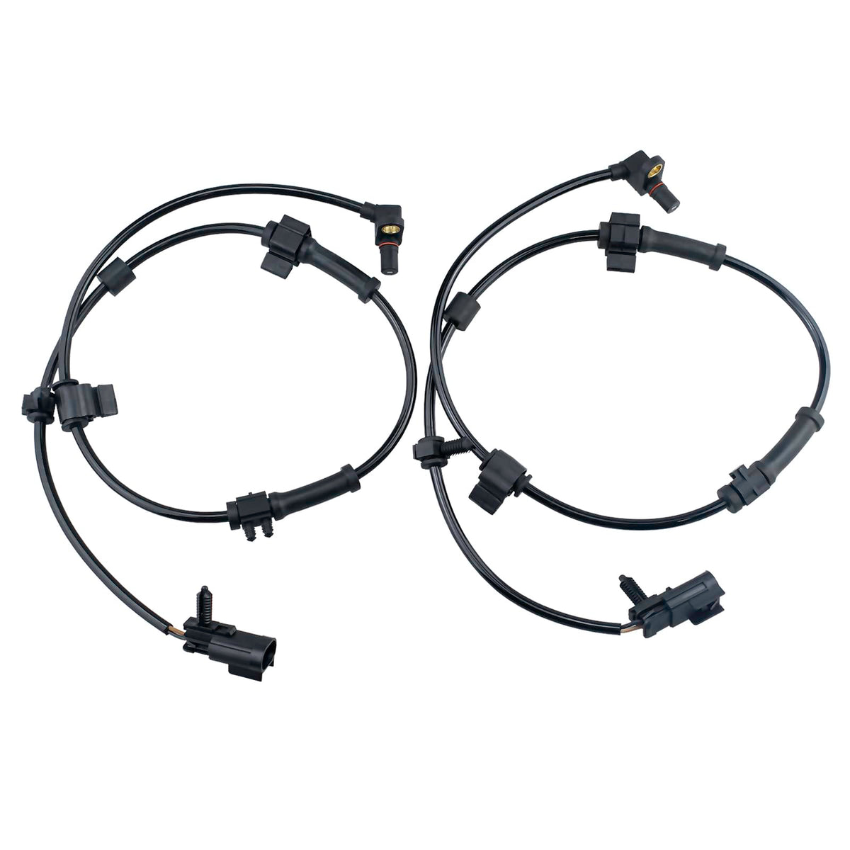 Ruizure front sensors packaging showing new replacement pair and warranty benefit