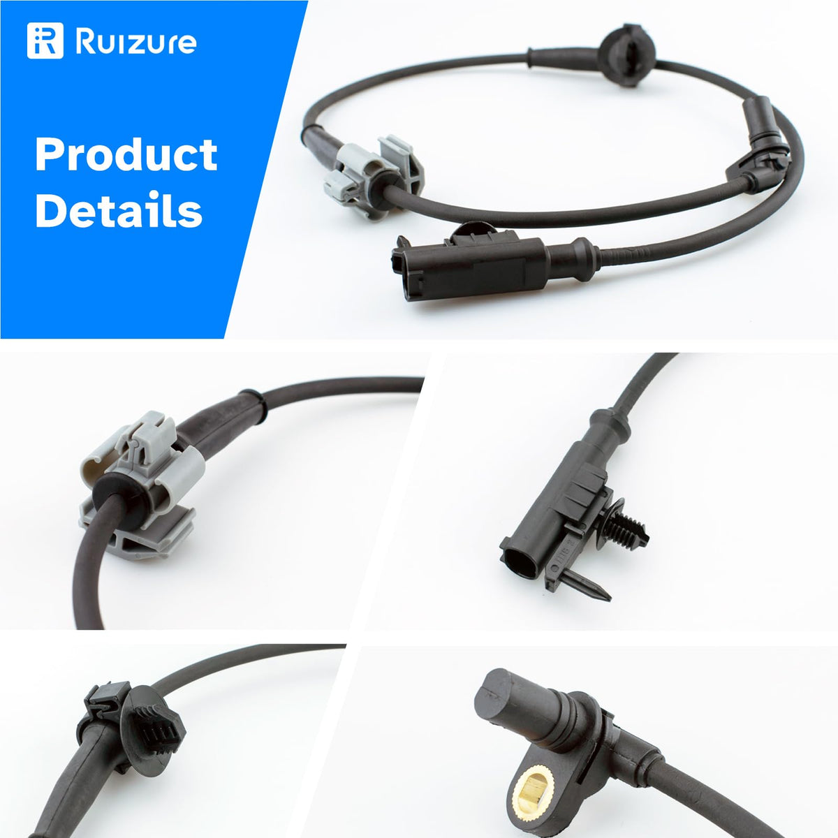 Ruizure rear wheel sensor mounted near axle demonstrating proper fit