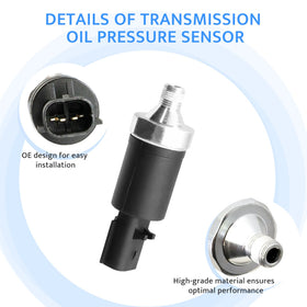Ruizure sensor installed under hood showing restored oil pressure monitoring benefit