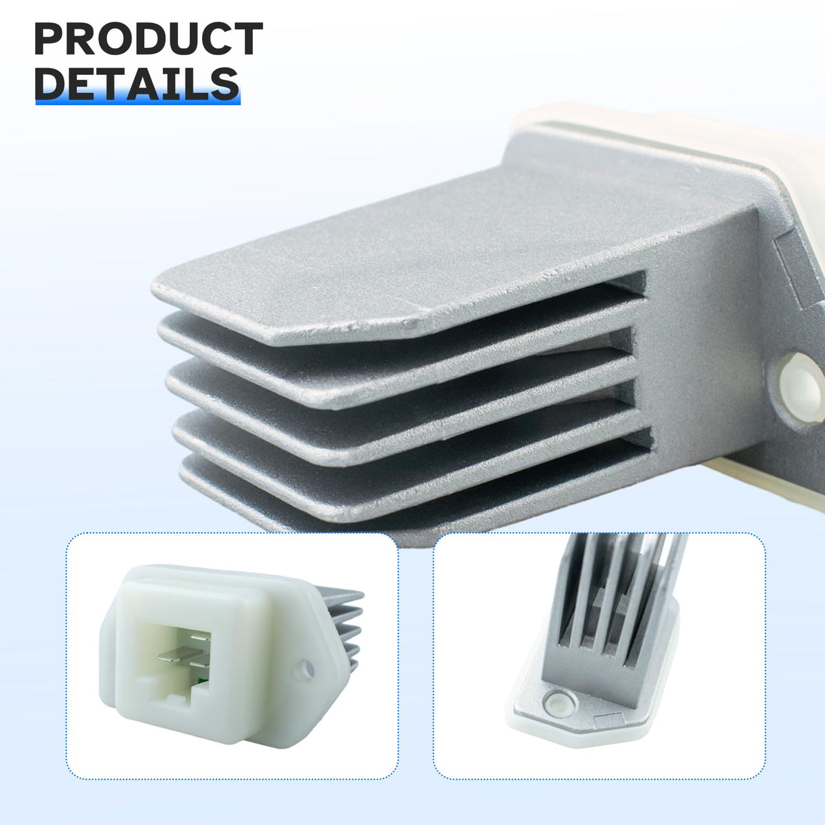 Ruizure resistor beside ruler illustrating compact size and fit
