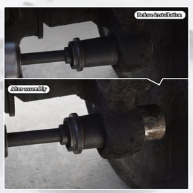 RULLINE flanged end engaging a bushing illustrating secure installation control