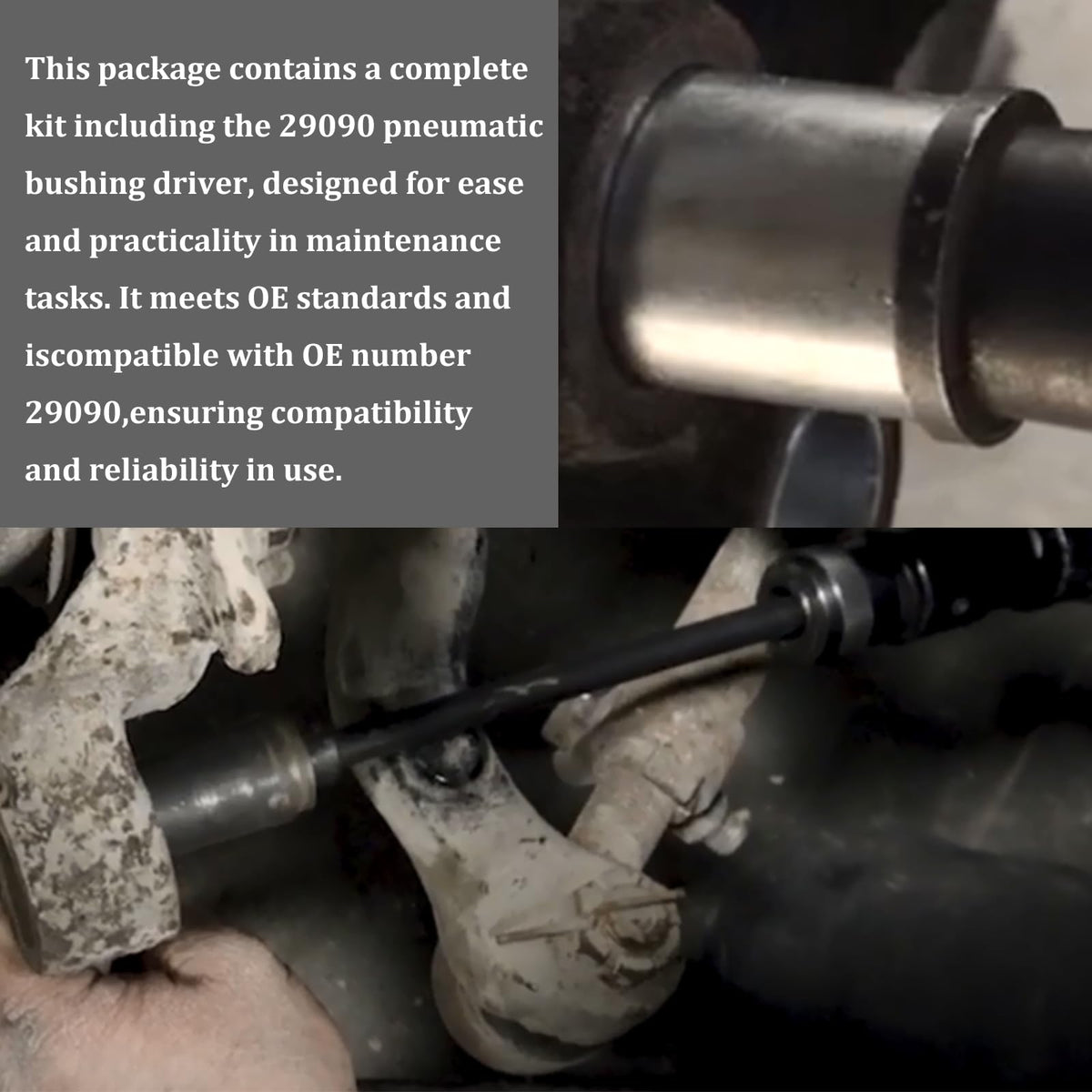 RULLINE tool beside ruler showing 11.5 inch length for reach into tight suspension spaces