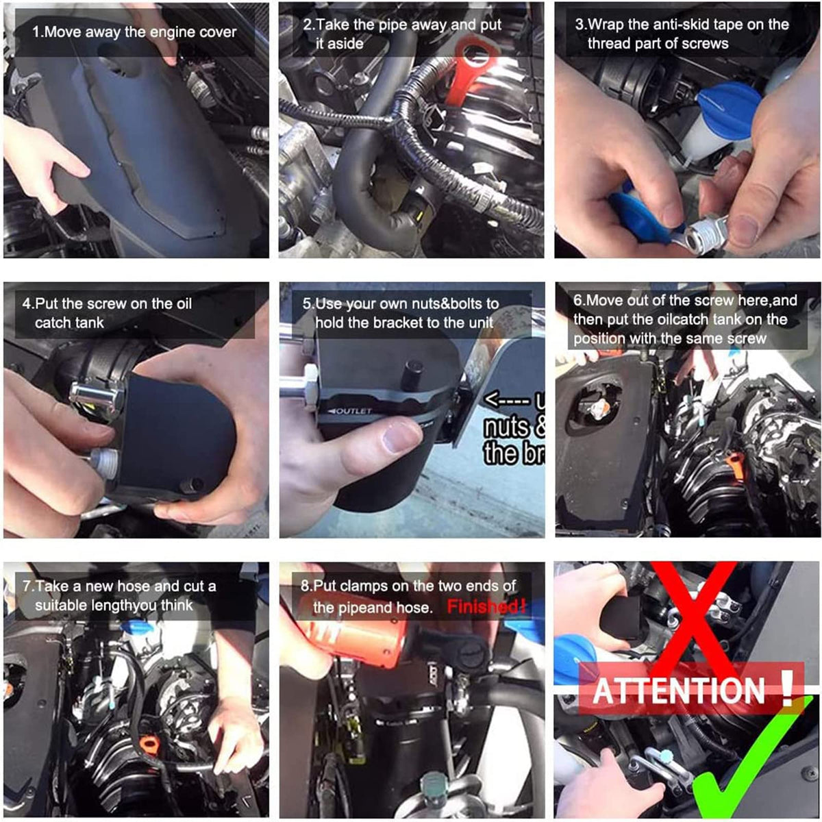 RULLINE adapters and fittings laid out to show included universal installation parts