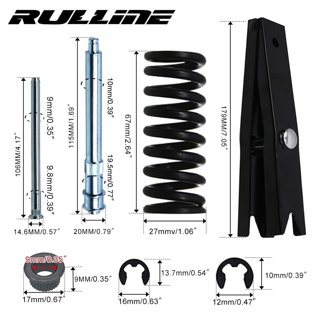 RULLINE close-up of hinge roller pin demonstrating durable replacement part