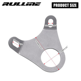 RULLINE 1/2in shackle closeup demonstrating heavy‑duty steel and secure pin fastening