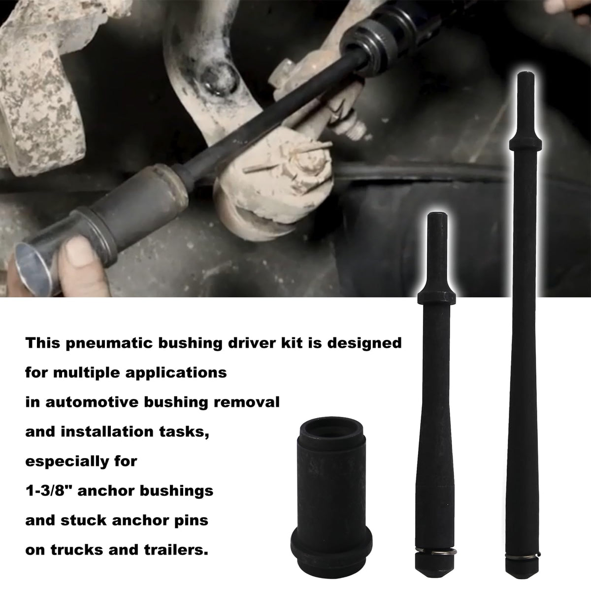 RULLINE close detail of short driver flanged end showing installation face for accurate bushing seating