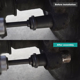 RULLINE drivers laid by a ruler showing 11-1/2 inch scale to confirm reach for recessed pins