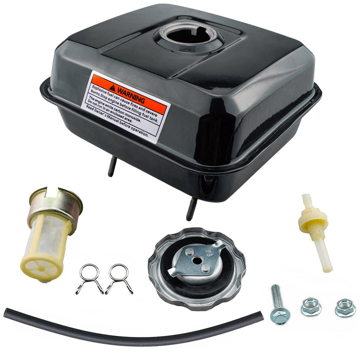 Ruma front view fuel tank showing shape and mounting holes, improving fit verification