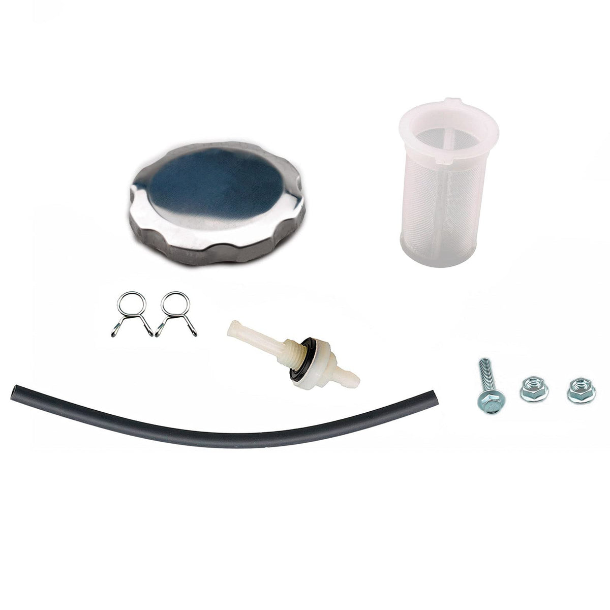 Ruma fuel line and clips detail demonstrating leak-free connection and durable materials