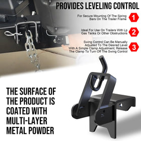 Rumngsuy installed on trailer assembly improving sway control and balance