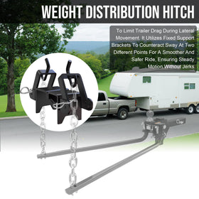 Rumngsuy hitch bracket on tow vehicle illustrating safer towing setup