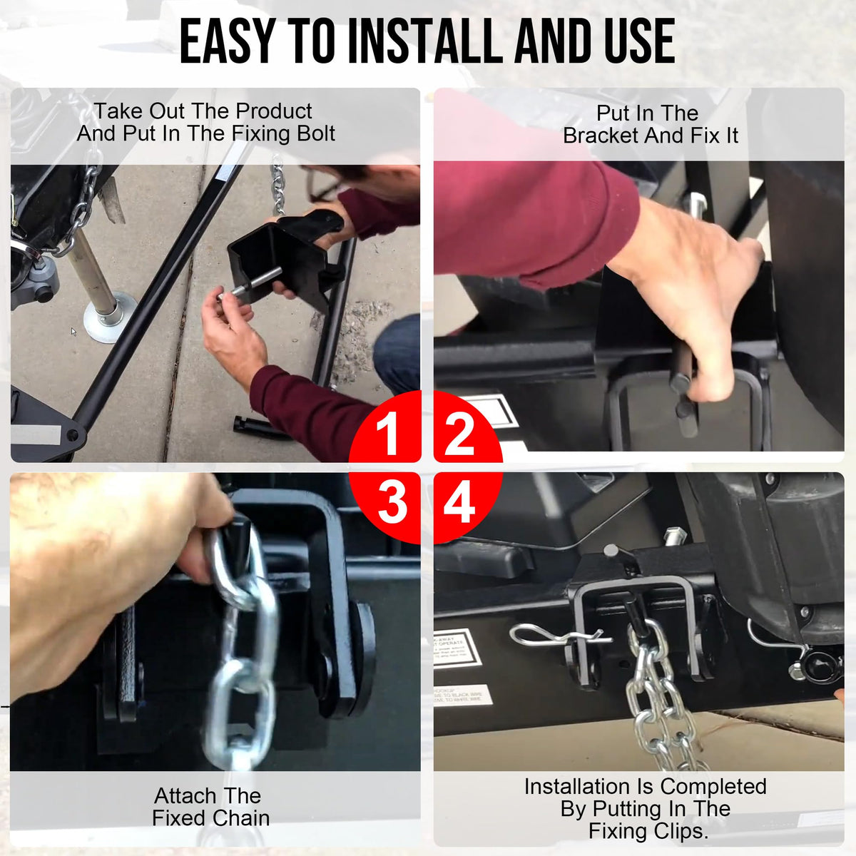 Rumngsuy mounting pattern and hardware for easy bolt-on installation