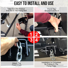 Rumngsuy mounting pattern and hardware for easy bolt-on installation