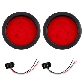 RUNBAITOO front view of red LED tail light pair showing clear signaling benefit