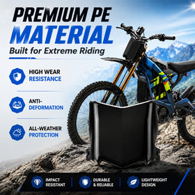 Runfarr front plate close texture highlighting durable PE material and impact resistance