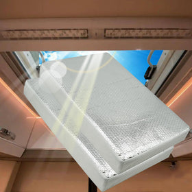 runfider front view showing paired 22x14 vent covers and benefits of energy savings