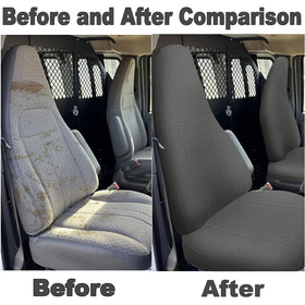 runfider installed in Chevy Express interior showing real-world protective use