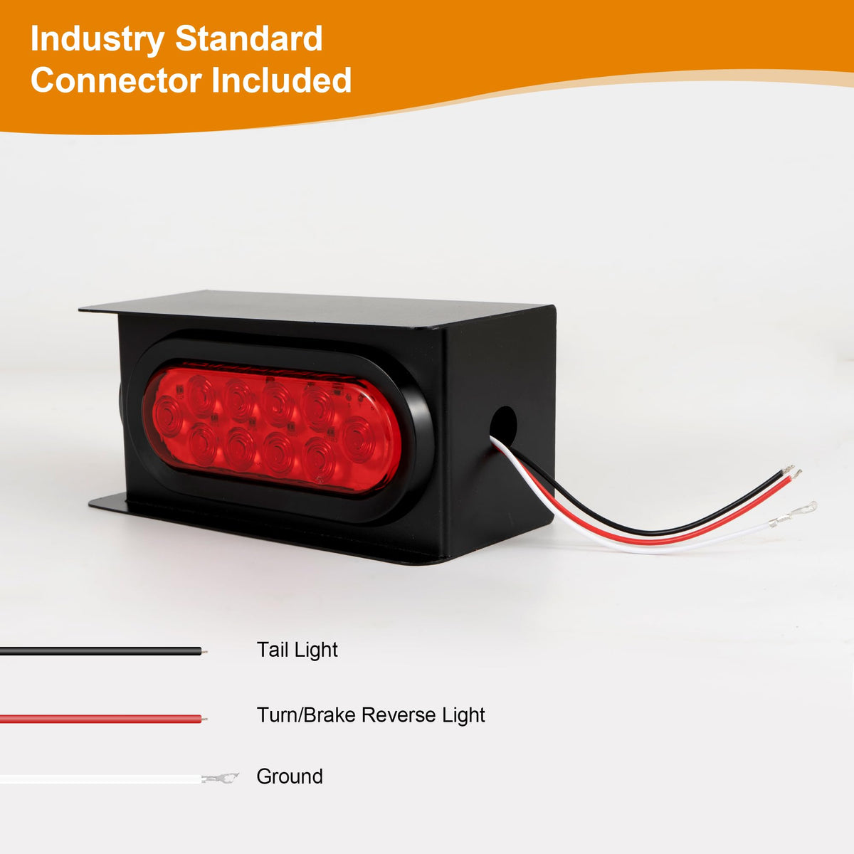 RUNHWEE mounted on trailer rear in use illustrating improved nighttime visibility benefit