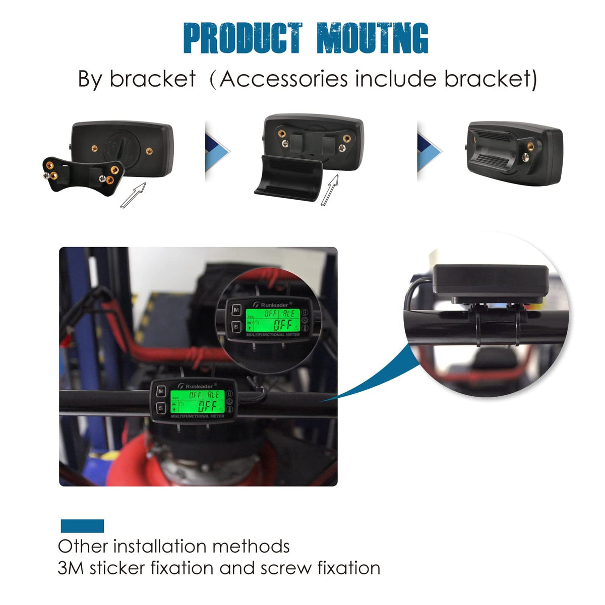 Runleader one-wire spark lead connection showing simple RPM hookup benefit