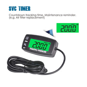 Runleader RL-HM032A red backlight alert indicating RPM over-limit warning for safety
