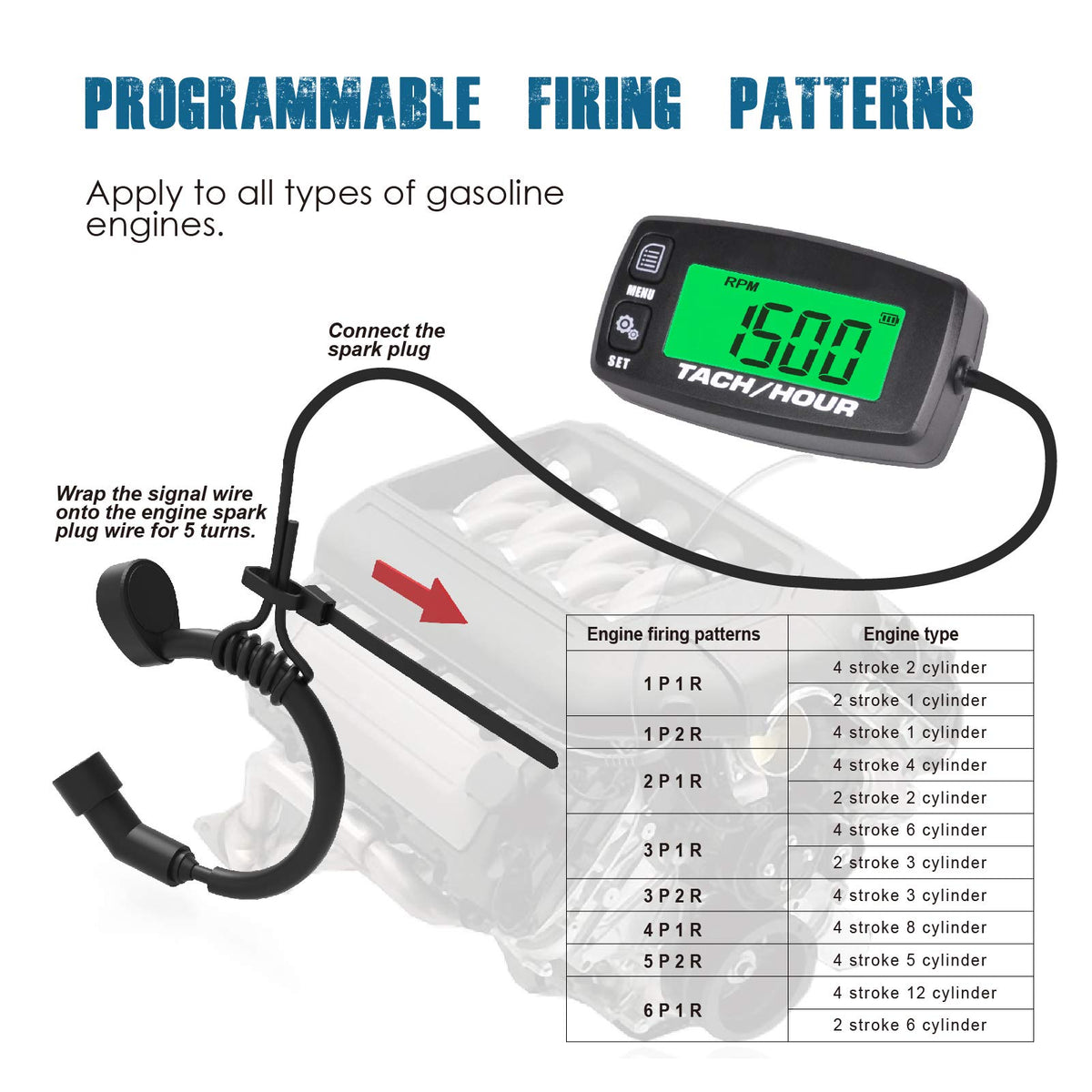 Runleader RL-HM032A sensor wire detail showing adjustable length for long reach installations