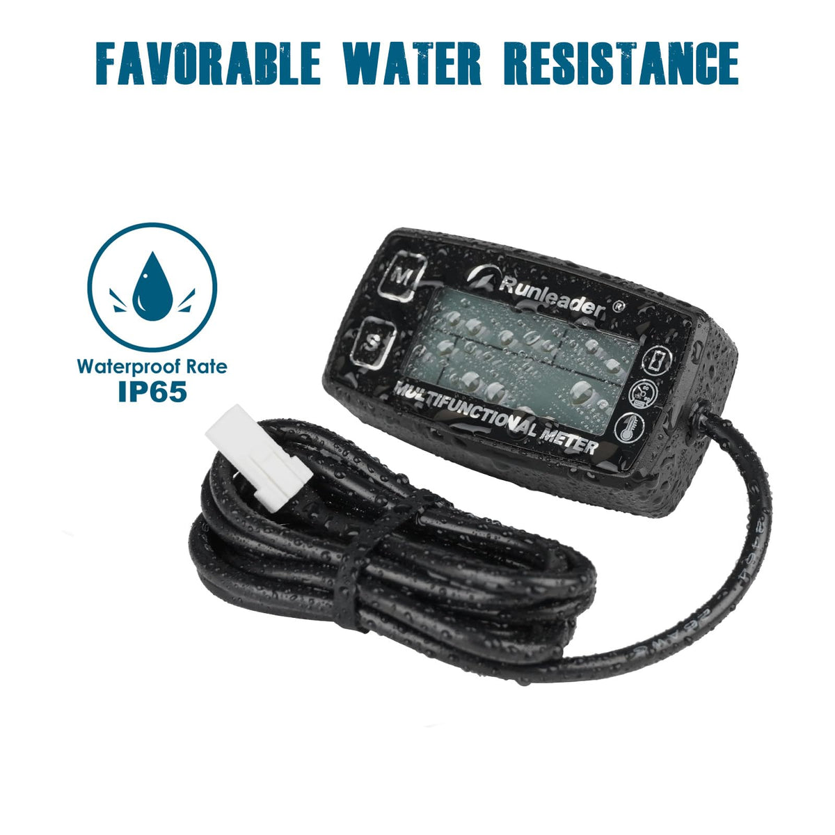 Runleader mounted on a portable generator demonstrating real-world equipment monitoring