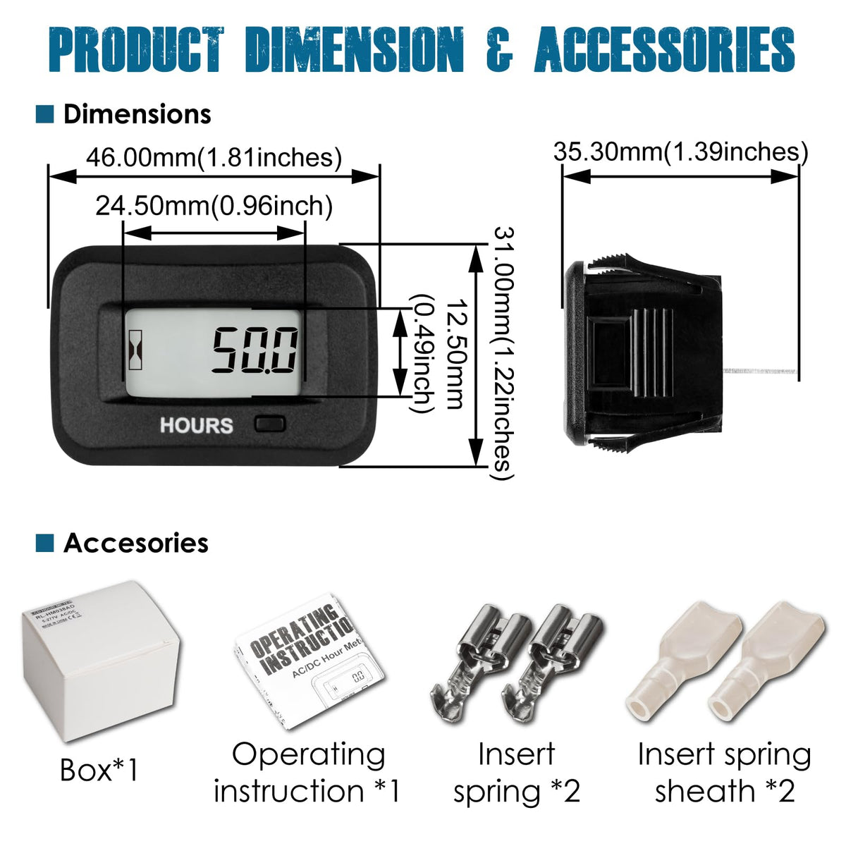 Runleader beside a ruler showing compact size for space-saving installation benefit