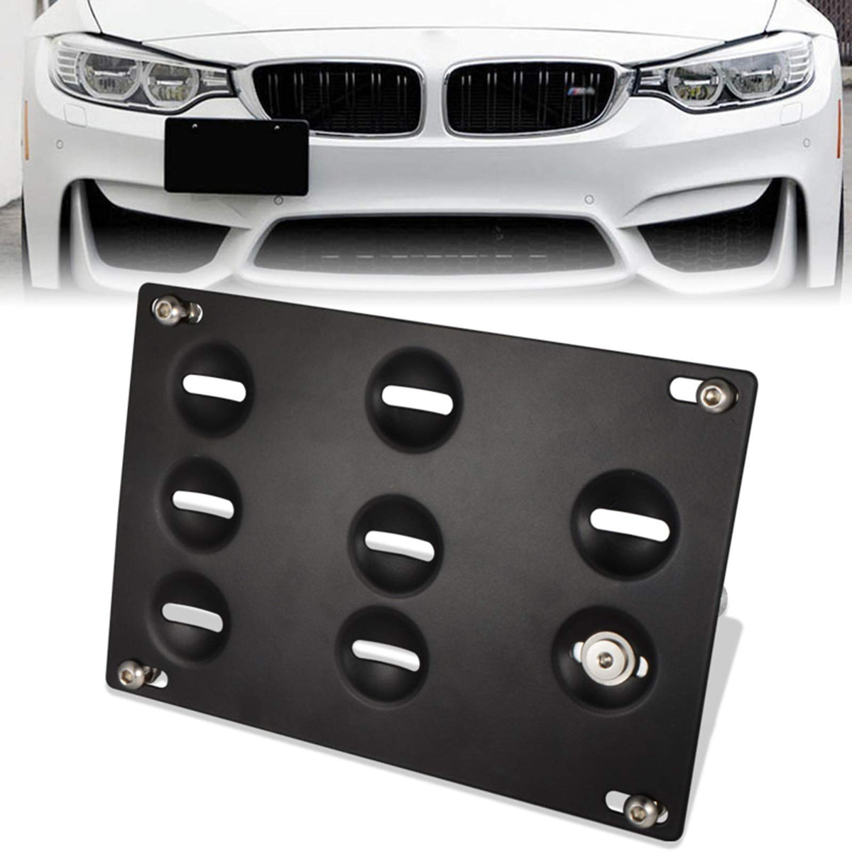 runmade bracket beside a ruler showing compact size and easy fitment