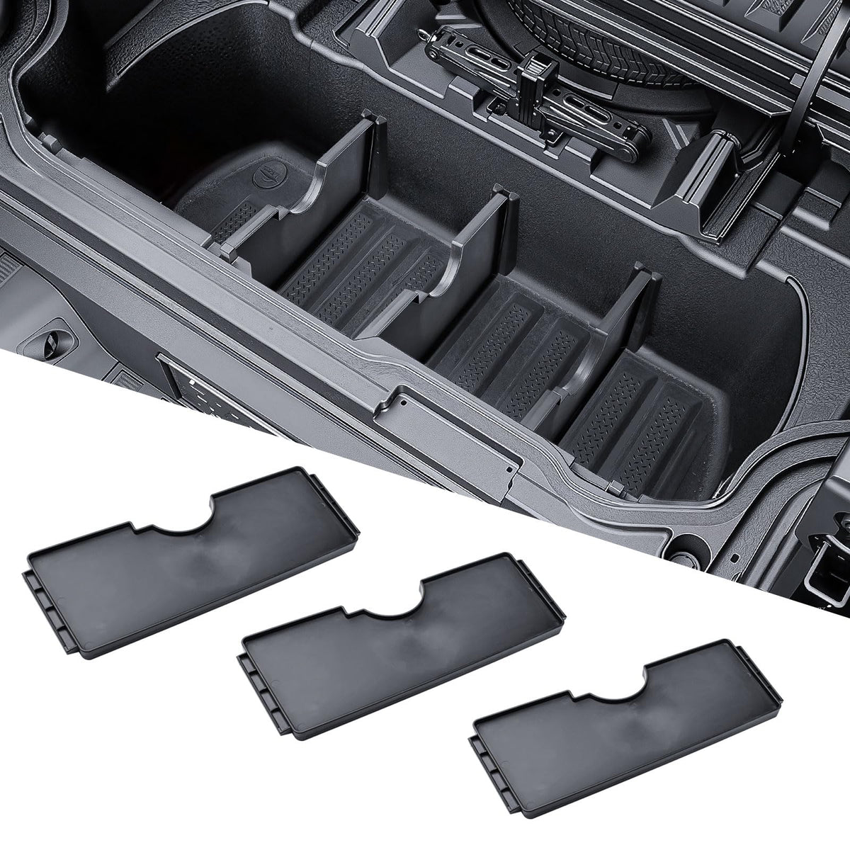 RUNROAD front packaging on Ridgeline trunk showing quick install benefit