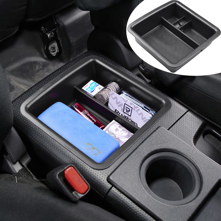 RUNROAD front view of organizer showing tidy compartments and easy access
