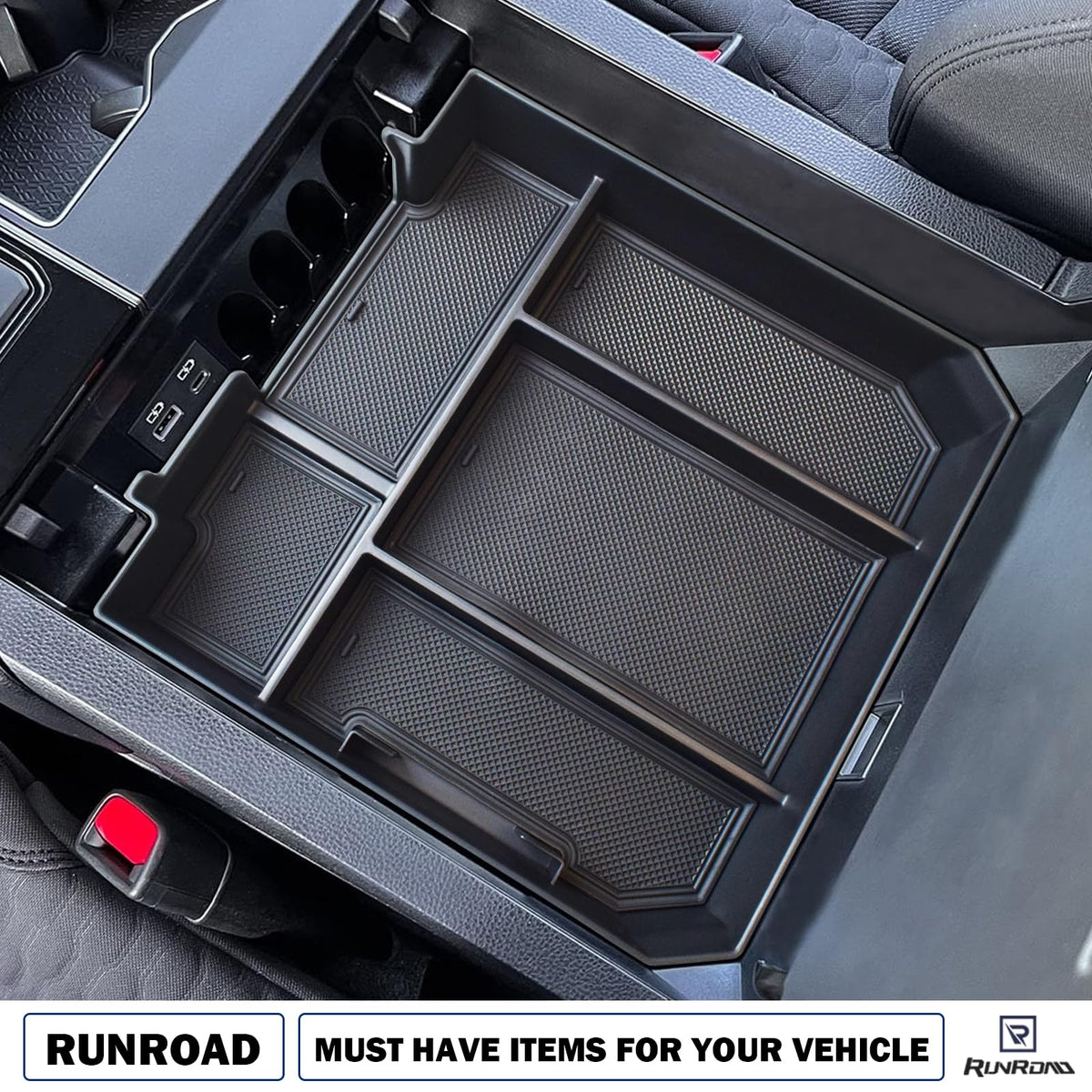 RUNROAD next to ruler showing compact fit and space-saving benefit