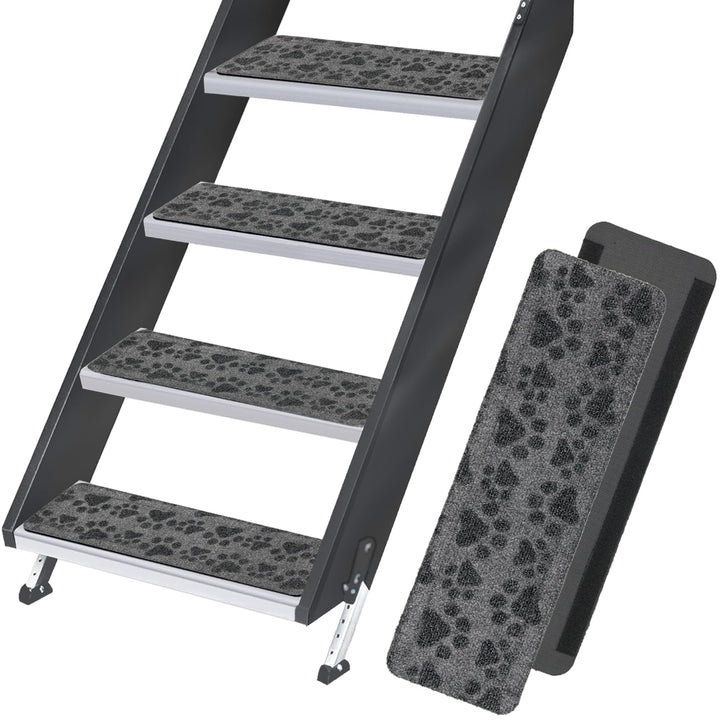 RUNROLE front view of four step covers showing fit and protection
