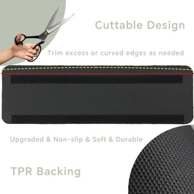 RUNROLE size comparison with ruler showing precise 19.5x7.5 inch fit