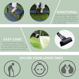 RUNROLE rinsing mat to demonstrate easy clean and quick drying